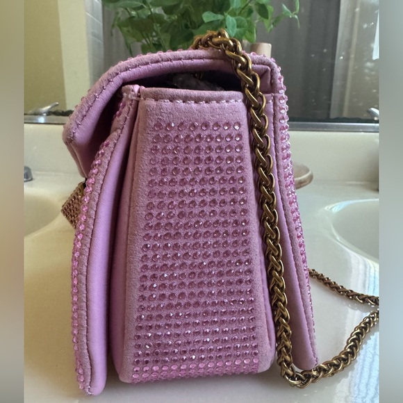 Elegant Pink Crystal-Embellished Women's Bag - Picture 4 of 17